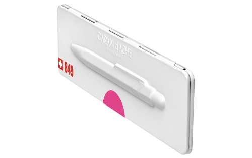 Caran d'Ache 849 Pink Ballpoint w/Tin Case - Image 5