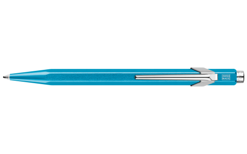 Caran d'Ache 849 Turquoise Ballpoint w/Tin Case - Image 5