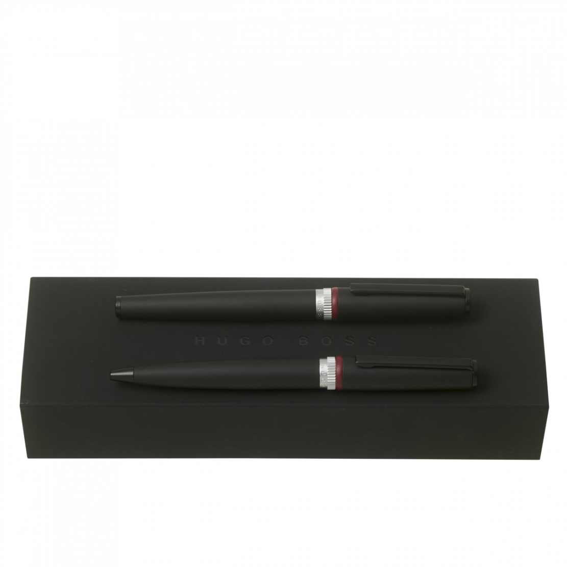 Hugo Boss Gear Black Ballpoint Pen Rollerball Pen Set Obsessions