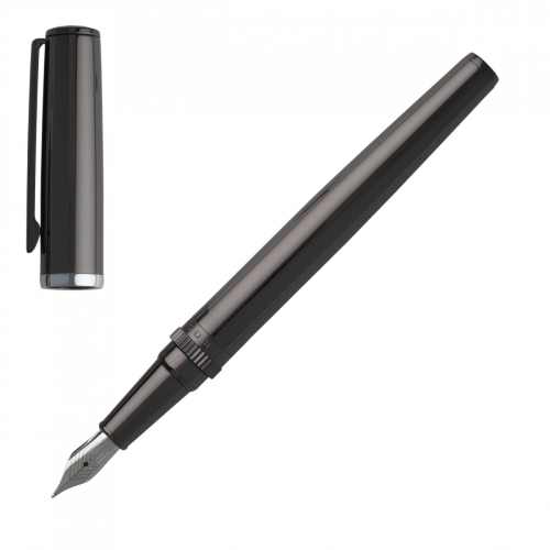 Hugo Boss Gear Metal Dark Chrome Fountain Pen - Image 4