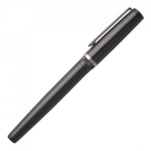 Hugo Boss Gear Metal Dark Chrome Rollerball Pen - Image 2