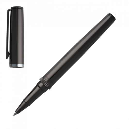 Hugo Boss Gear Metal Dark Chrome Rollerball Pen - Image 4