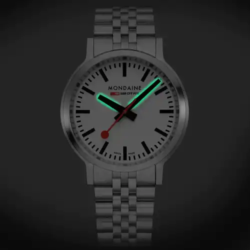 Mondaine STOP2GO WATCH STAINLESS STEEL, 41 MM - Image 2