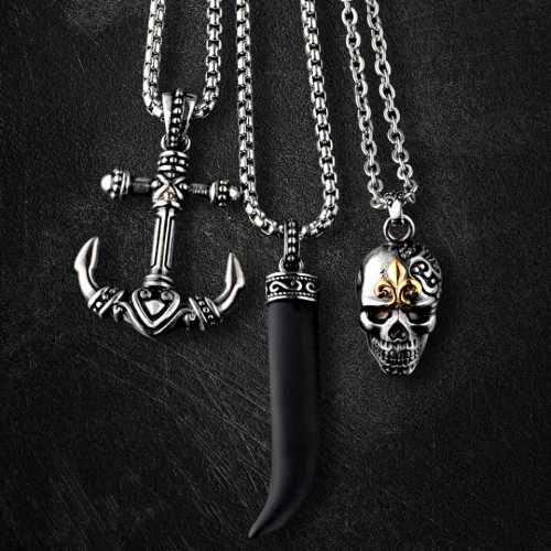 Steel Skull Pendant
