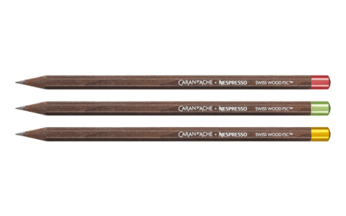 Set of 3 NESPRESSO SWISS WOOD Pencils – Limited Edition
