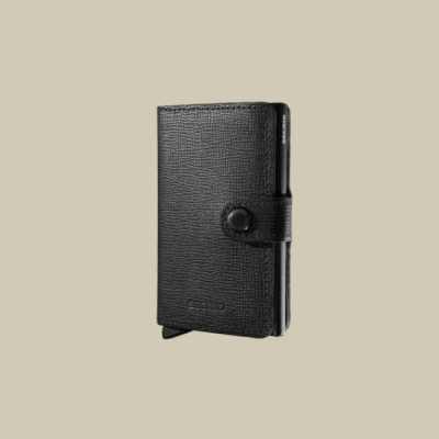 SECRID - Miniwallet Crisple Black RFID WALLET