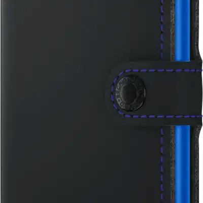 SECRID - Miniwallet Matte Black & Blue RFID WALLET