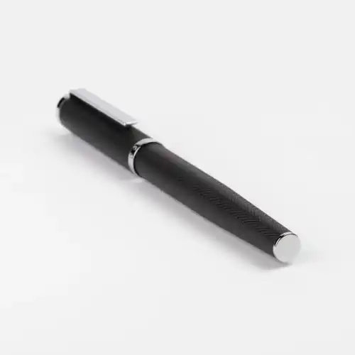 HUGO BOSS - Rollerball pen Formation Herringbone Chrome - Image 3