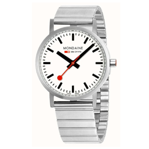 Mondaine WATCH 36mm Stainless Steel Bracelet White Dial