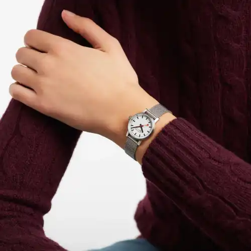Mondaine WATCH 26mm EVO2 Stainless Steel Mesh - Image 2