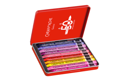 Caran d’Ache Box of 10 NEOCOLOR™ II Aquarelle Pastels 50 Years Pop – Special Edition - Image 2
