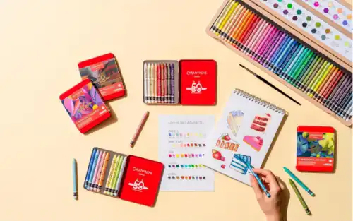 Caran d’Ache  Neocolor II Special Edition Wood Box 50 Color Set - Image 3