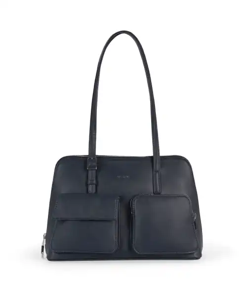 MATT&NAT - IMENA VEGAN TOTE BAG FORUM - NAVY