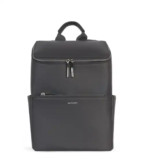 MATT&NAT - BRAVE VEGAN BACKPACK COAL GRAIN