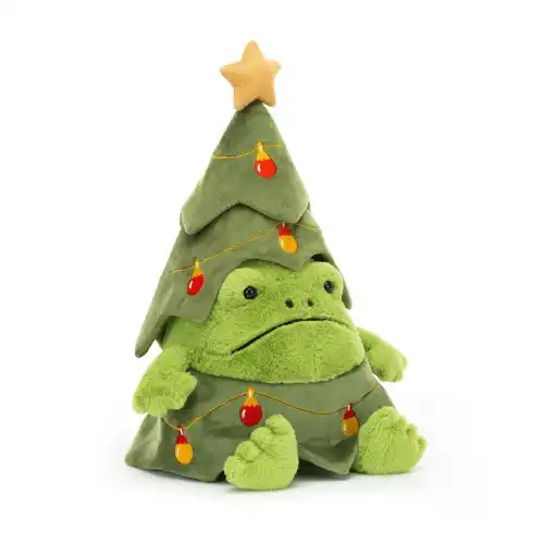 Jellycat - Christmas Tree Ricky Rain Frog Jellycat