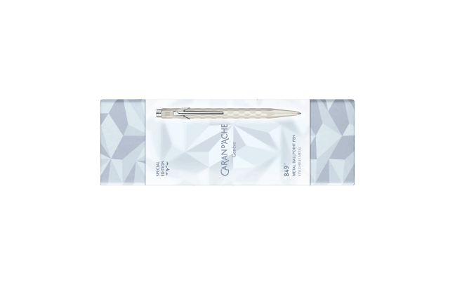 Caran d’Ache Ballpoint Pen 849™ Alpine Frost White - Image 4