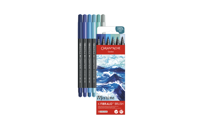 Set 6 Fasermaler Fibralo™ Brush Marine - Image 2