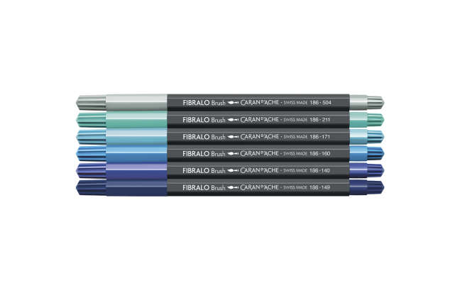 Set 6 Fasermaler Fibralo™ Brush Marine - Image 3
