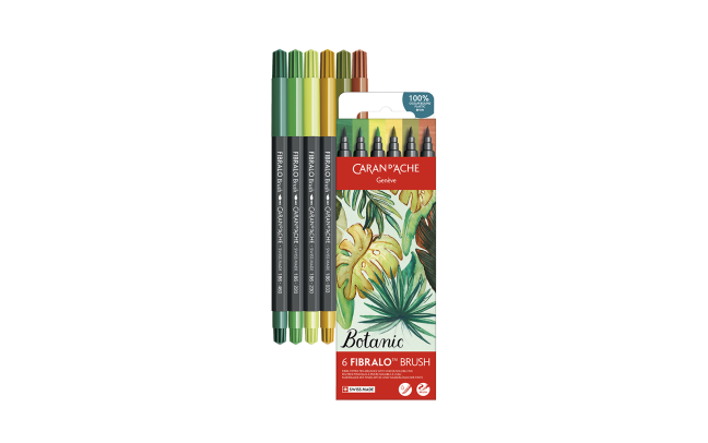 Set 6 Fibre-tipped Pens Fibralo™ Brush Botanic - Image 2