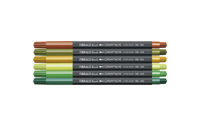 Set 6 Fibre-tipped Pens Fibralo™ Brush Botanic - Image 3